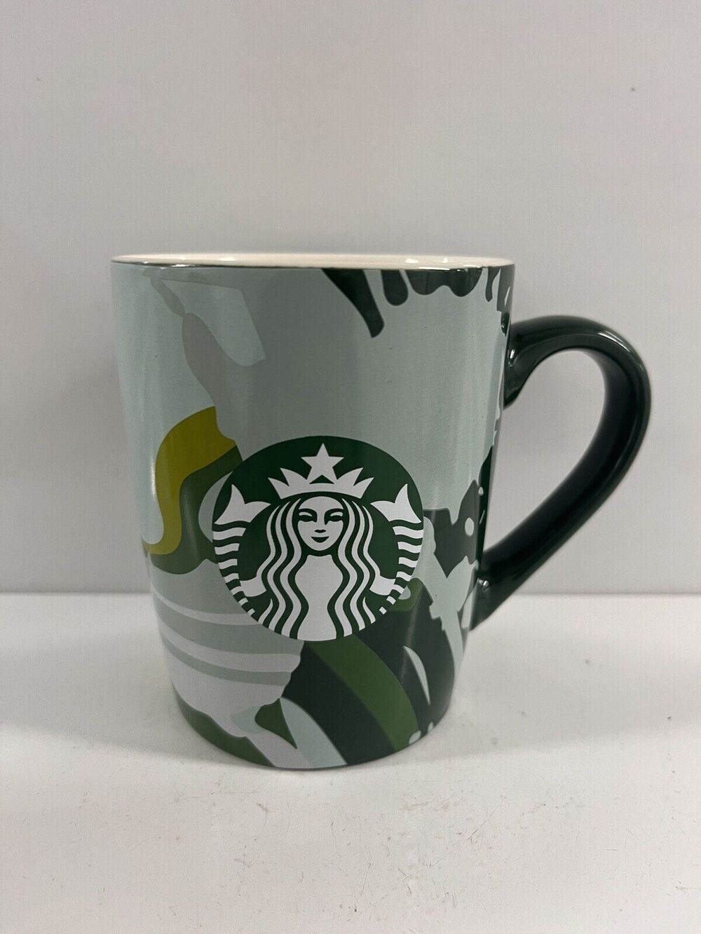 Starbucks Mint Green Water Design Coffee Tea Cup/Mug 10oz 2021 Rare!